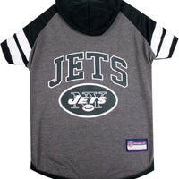 Pets First NFL New York Jets Hoodie for Dogs & Cats. | NFL Football Licensed Dog Hoody Tee Shirt, Medium| Sports Hoody T-Shirt for Pets | Licensed Sporty Dog Shirt