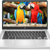 HP Chromebook 14-inch HD Laptop, Intel Celeron N4000, 4 GB RAM, 32 GB eMMC, Chrome (14a-na0070nr, Forest Teal)