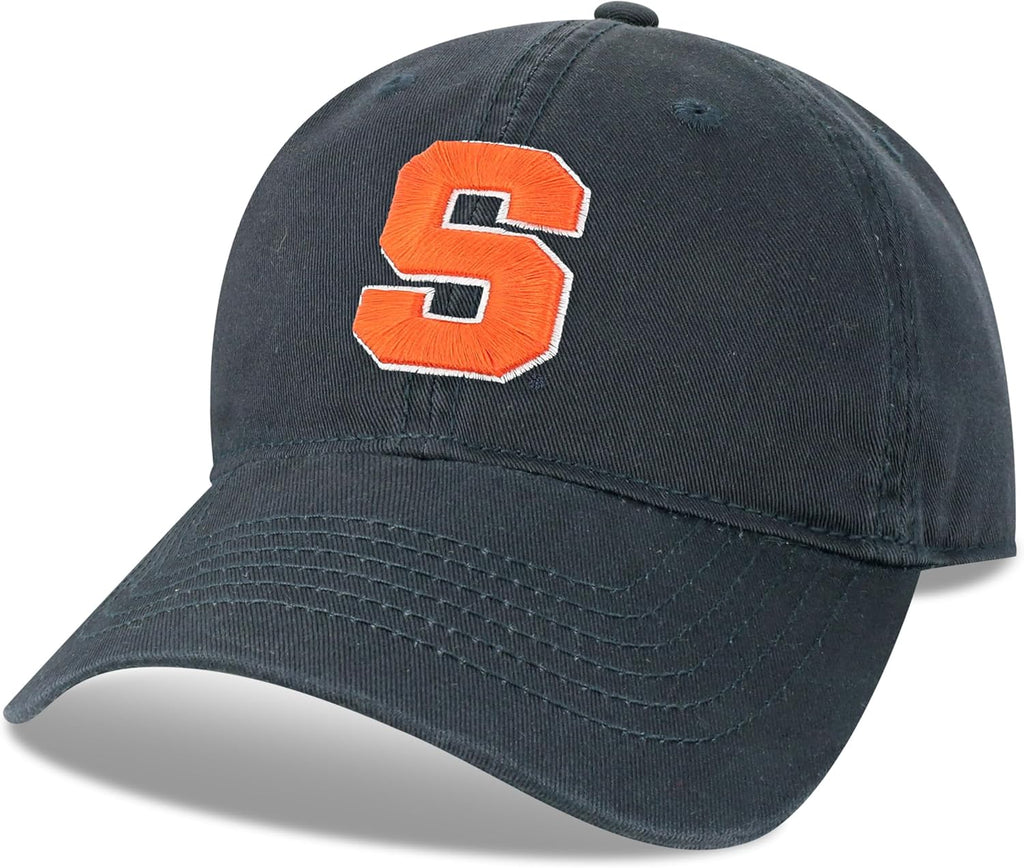 Legacy NCAA Officially Licensed Baseball Hat, Syracuse Orange, Lightweight Cap for Men & Women, Relaxed Twill Adjustable (EZA), Navy, One Size Fits Most, Adjustable Fabric Closure