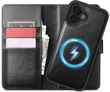 DJBull 2-in-1 Detachable Wallet Case for iPhone 16 6.1