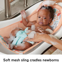 Fisher-Price Sling N Seat 4 en 1 Bañera para Bebé Summer Blossoms Modelo 2
