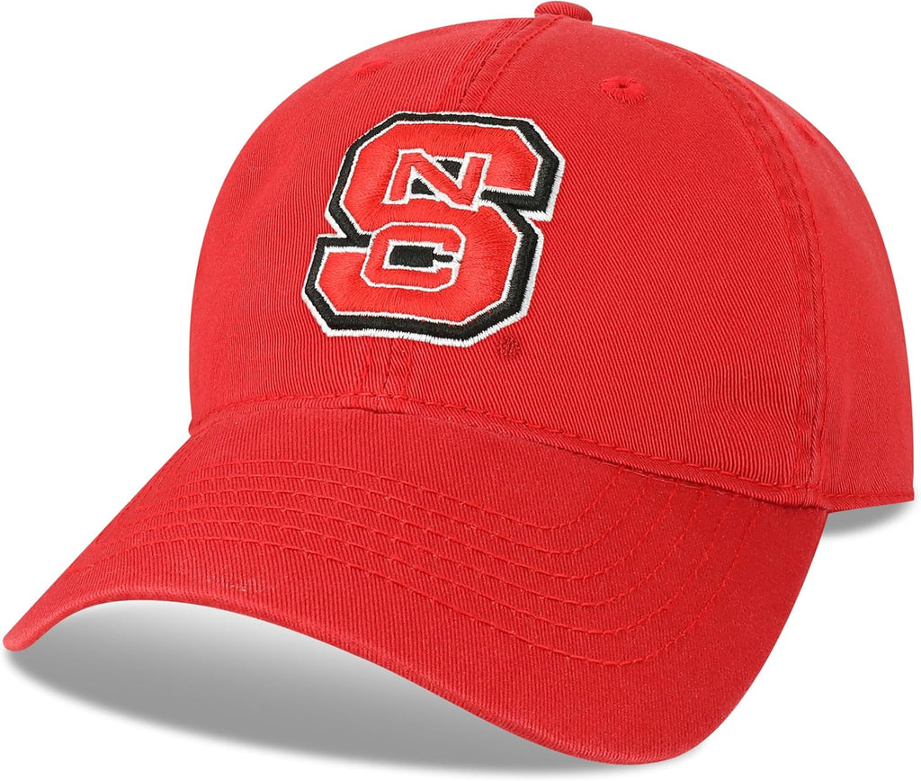Legacy NCAA Officially Licensed Baseball Hat, North Carolina State Wolfpack, Lightweight Cap for Men & Women, Relaxed Twill Adjustable (EZA), Scarlet, One Size Fits Most, Adjustable Fabric Closure