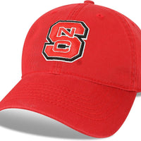 Legacy NCAA Officially Licensed Baseball Hat, North Carolina State Wolfpack, Lightweight Cap for Men & Women, Relaxed Twill Adjustable (EZA), Scarlet, One Size Fits Most, Adjustable Fabric Closure