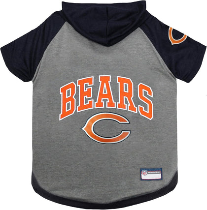 Pets First NFL Chicago Bears Hoodie for Dogs & Cats. NFL Football Licensed Dog Hoody Tee Shirt, Medium. Sports Hoody T-Shirt for Pets. Licensed Sporty Dog Shirt (CHI-4044-MD)