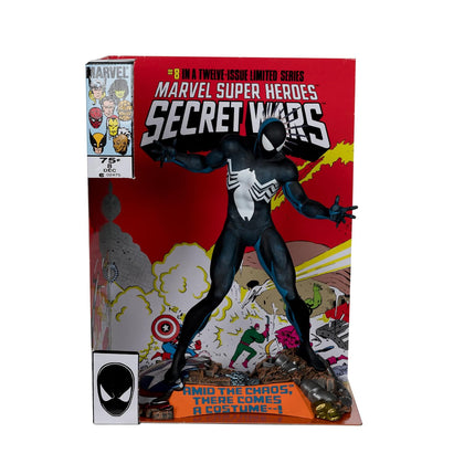 McFarlane Toys Marvel Spider-Man Escala 1:6 con Escena y Comic (Marvel Super Heroes Secret Wars #8)