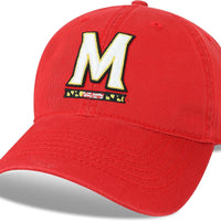 Legacy NCAA Officially Licensed Baseball Hat, Maryland Terrapins, Lightweight Cap for Men & Women, Relaxed Twill Adjustable (EZA), Scarlet, One Size Fits Most, Adjustable Fabric Closure