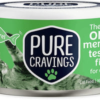 Pure Cravings Wet Cat Food Canned Mackerel Cutlets in Gravy, Every Catch is Mercury Tested, Moist Can Fish for Cats, Grain-Free, Protein, Non-GMO, Pack of 12