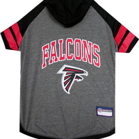 Pets First Hoodie for Dogs & Cats. NFL Football Licensed Dog Hoody Tee Shirt, Small. Sports Hoody T-Shirt for Pets. Licensed Sporty Dog Shirt, ATL-4044-SM