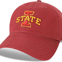 Legacy NCAA Officially Licensed Baseball Hat, Iowa State Cyclones, Lightweight Cap for Men & Women, Relaxed Twill Adjustable (EZA), Cardinal, One Size Fits Most, Adjustable Fabric Closure