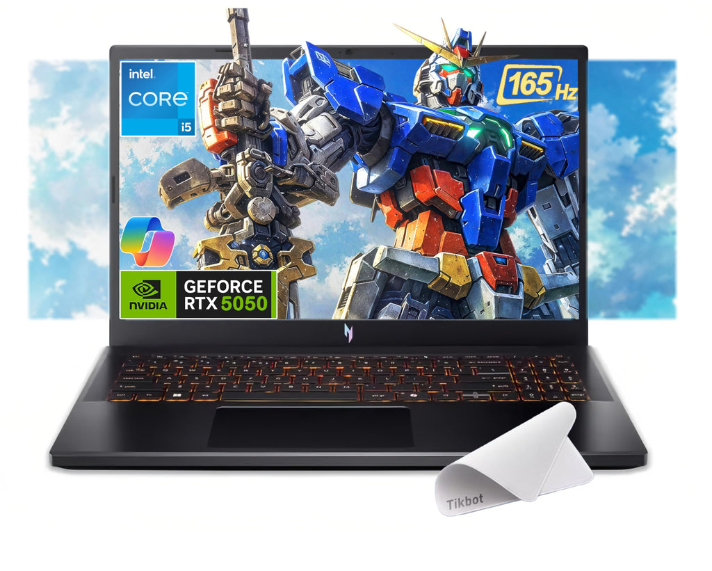 Acer Nitro V 15.6” FHD IPS 165Hz Gaming Laptop, Intel Core i5-13420H, NVIDIA GeForce RTX 5050 with 8GB GDDR7 VRAM, Win11H, w/Mouse pad (32GB RAM, 1TB PCIe SSD)