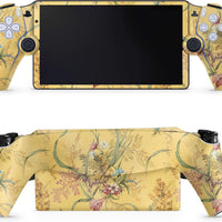 Glossy Glitter Gaming Skin Compatible with PS5 Portal Remote Player - Yellow Marble End - Premium 3M Vinyl Protective Wrap Decal Cover - Easy to Apply | Crafted in The USA by MightySkins