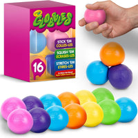Crayola Globbles Squish Toys (16ct), Sticky Stress Ball for Adults & Kids, Squishy Balls, Calming Sensory Gift for Stress Relief