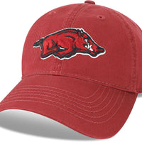 Legacy NCAA Officially Licensed Baseball Hat, Arkansas Razorbacks, Lightweight Cap for Men & Women, Relaxed Twill Adjustable (EZA), Cardinal, One Size Fits Most, Adjustable Fabric Closure