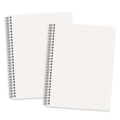 RETTACY Graph Grid Paper Notebook, 160 Pages per Pack, B5 (7.6'' × 10'')