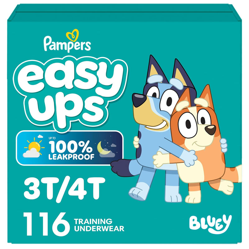 Pampers Easy Ups Bluey Calzoncitos de Entrenamiento Tallas 4 a 8