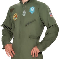 Spooktacular Creations Men’s Fighter Pilot Jumpsuit Adult, Pilot Costume Men with Accessory for Halloween