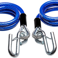 DocksLocks Trailer Safety Towing Cables, 48" Length, 5000lbs Break Force