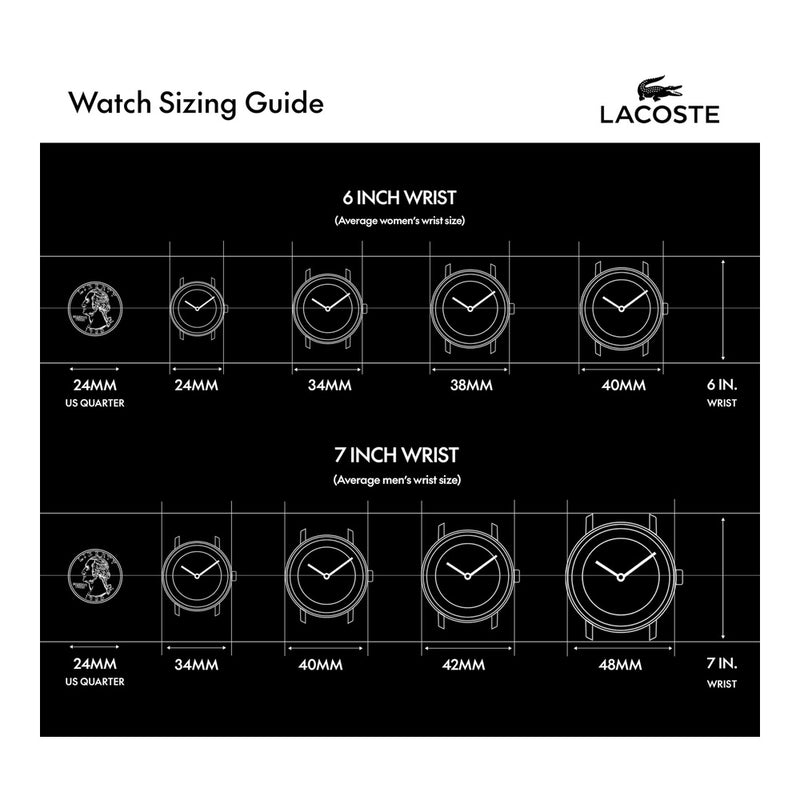 Lacoste Neocroc Reloj de Pulsera para Hombre, Diseño Multicolor con Movimiento de Cuarzo