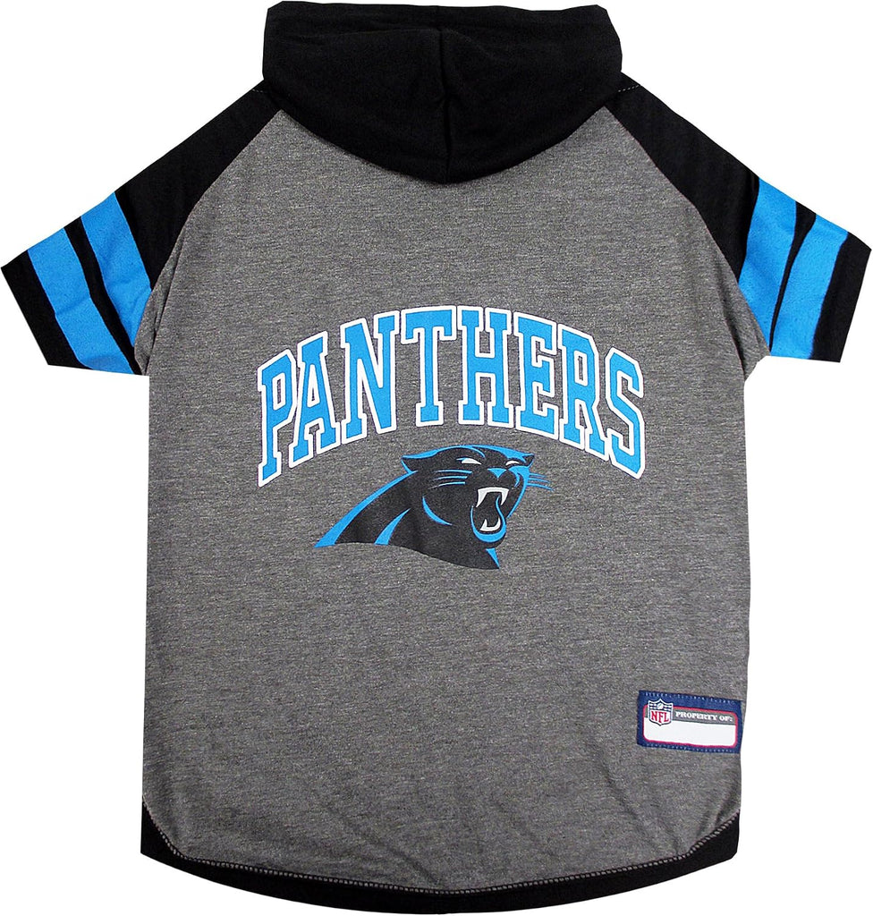 Pets First Hoodie T-Shirt for Dogs & Cats. Pets First Football Licensed Dog Hoody Tee Shirt, X-Small Sports Hoody T-Shirt for Pets Licensed Sporty Dog Shirt
