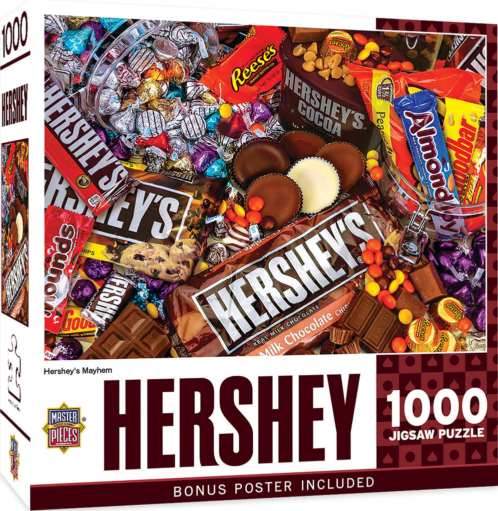 MasterPieces 1000 Piece Jigsaw Puzzle for Adults, Family, Or Youth - Hershey's Mayhem - 19.25"x26.75"
