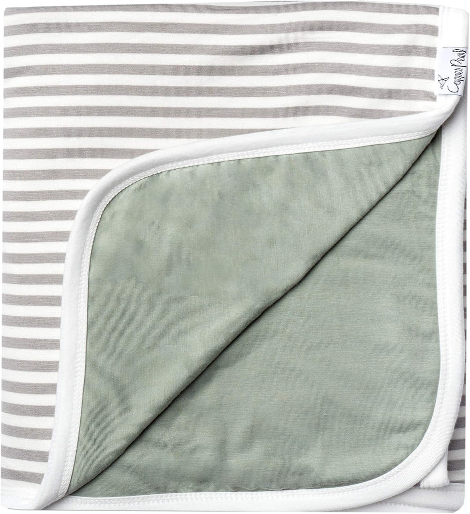 Copper Pearl Everest Three-Layer Baby Quilt: Soft, Breathable, Cozy Toddler Blanket   46x46 Premium Polyester/Rayon