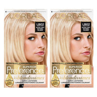 L'Oreal Paris Superior Preference Fade-Defying + Shine Permanent Hair Color, Extra Light Natural Blonde, Pack of 2, Hair Dye