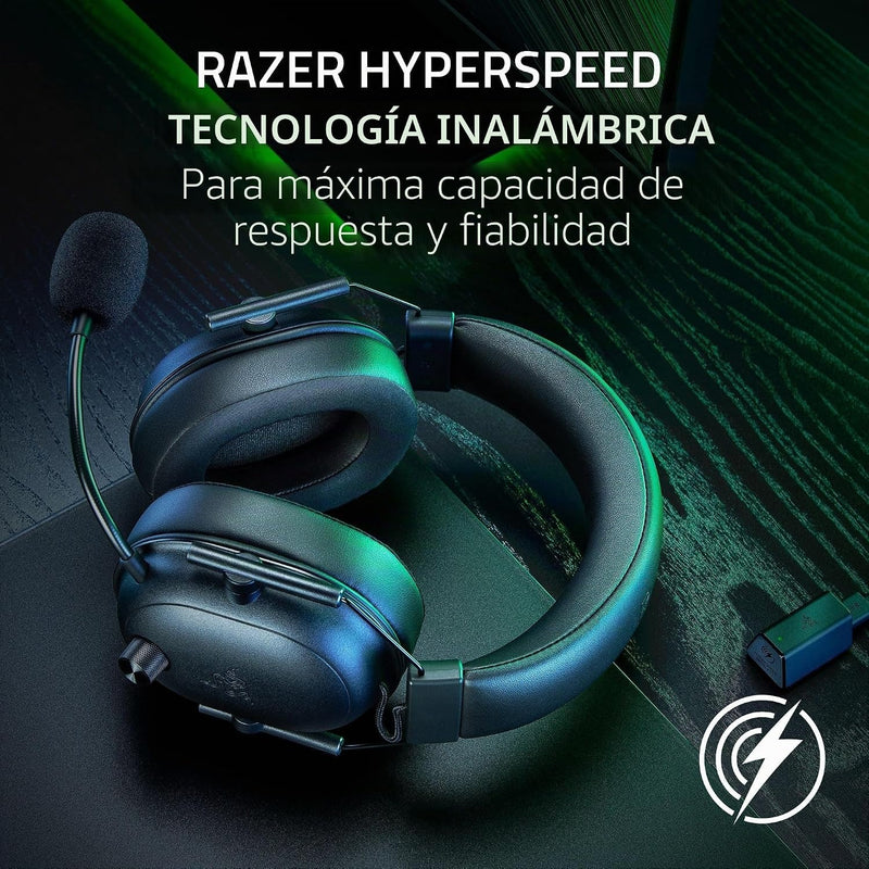 Razer BlackShark V2 HyperSpeed Wireless PC Gaming Headset, 2.4GHz, Black
