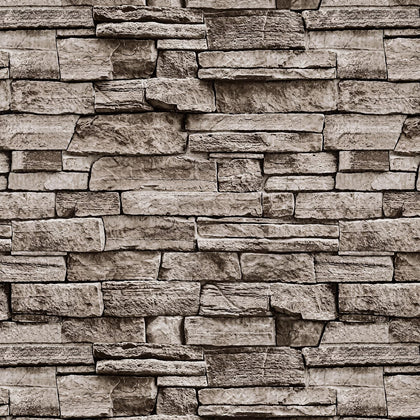 Jeweluck Faux Stone Wallpaper Peel and Stick Brick Wallpaper 17.7”×787.4”