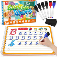 Coogam Magic Practice Copybook for Kids Age 3-12, Dry-Erase Writing Practice Book - Cursive Handwriting Aid With Alphabet Nmubers Words Sentences for Children and Beginners