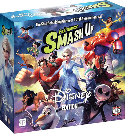 Smash Up: Disney Edition | Featuring Disney Characters from Frozen, Big Hero 6, The Lion King, Aladdin, The Nightmare Before Christmas, & More | Standalone Smash Up Game