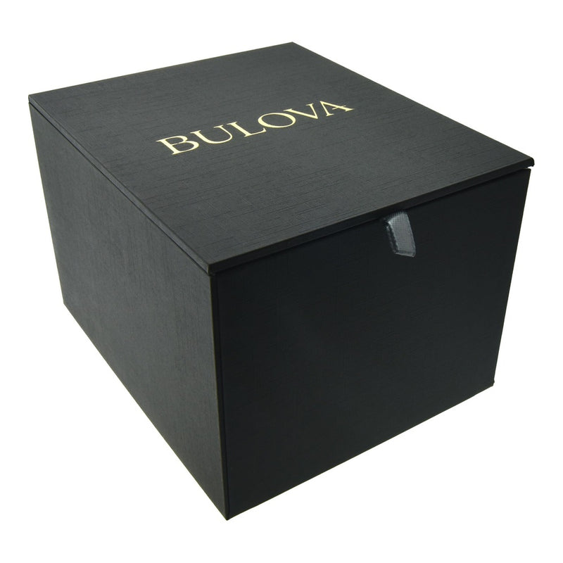 Bulova Reloj Marine Star de cuarzo plateado de acero inoxidable para hombre, correa de cuero y silicona, resistente al agua