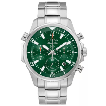 Bulova Marine Star 96B396 Cronógrafo - Esfera Verde 43mm