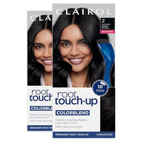 Clairol Root Touch-Up by Nice'n Easy Permanent Hair Dye, 2 Black Hair Color | 100% Gray Coverage | Easy Brush Application | Matches Professional Salon Shades | Pack of 2