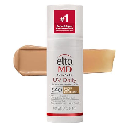 EltaMD UV Daily Tinted Face Sunscreen Moisturizer, SPF 40, 1.7 oz