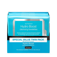 Neutrogena Neutrogena Hydroboost Facial Cleansing & Makeup Remover Wipes With Hyaluronic Acid, Twin Pack, 25 Ct, 25 count (Pack of 4)