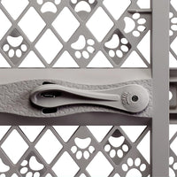 Puerta Portátil para Mascotas Gris