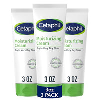 Cetaphil Moisturizing Cream Sensitive Skin, Fragrance Free, 3oz, 3ct