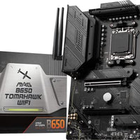 MSI MAG B650 Tomahawk WiFi Gaming Motherboard (AMD Ryzen 9000/8000/7000 Series Processors, AM5, DDR5, PCIe 4.0, M.2, SATA 6Gb/s, USB 3.2 Gen 2, HDMI/DP, Wi-Fi 6E, Bluetooth 5.3, 2.5Gbps LAN, ATX)