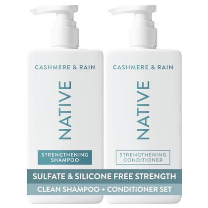 Native Cashmere & Rain Shampoo and Conditioner Contain Naturally Derived Ingredients | All Hair Types, Color & Treated,