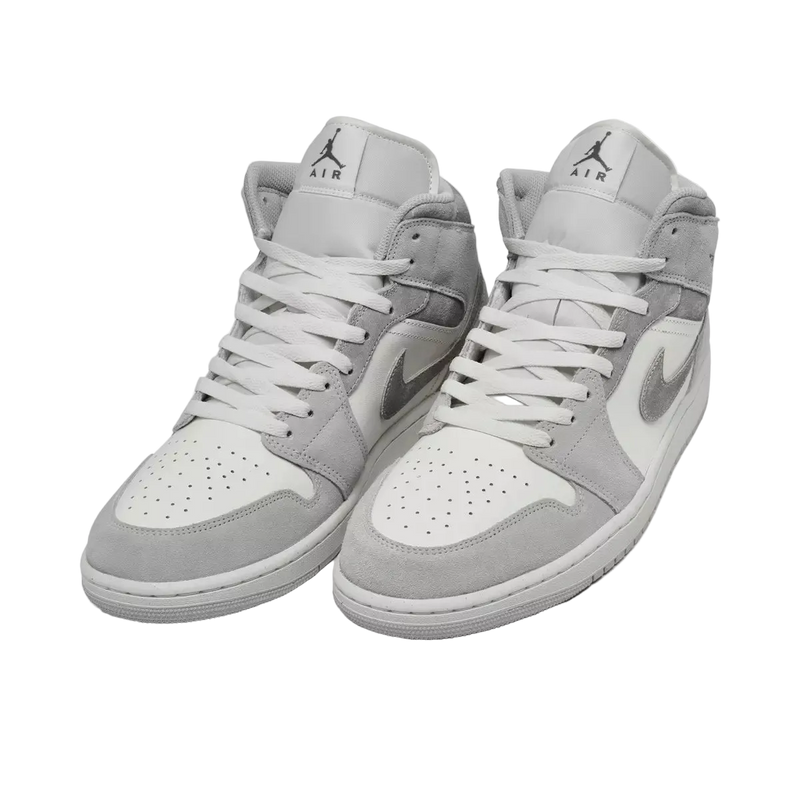 Air Jordan Retro 1 Mid SE Casual Shoes Men's Neutral Grey