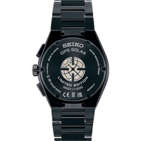 Seiko Astron GPS Solar Cronógrafo SSH145 Titanio Negro y Dorado