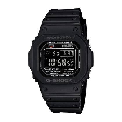 Reloj digital para hombres Casio G-Shock solar con cronometraje atómico multibanda y alta resistencia, modelo GW-M5610-1BJF
