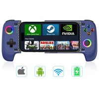 Gamtoure Wireless Controller con Joysticks Hall Effect, diseño ergonómico y RGB para iPhone/Android, ideal para juegos en la nube