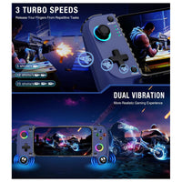 Gamtoure Wireless Controller con Joysticks Hall Effect, diseño ergonómico y RGB para iPhone/Android, ideal para juegos en la nube
