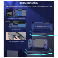 Gamtoure Wireless Controller con Joysticks Hall Effect, diseño ergonómico y RGB para iPhone/Android, ideal para juegos en la nube