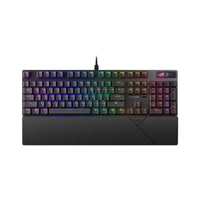 Teclado mecánico ASUS ROG Strix Scope II X con conexión USB, interruptores intercambiables ROG NX Snow V2 lineales, teclas PBT