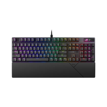 Teclado mecánico ASUS ROG Strix Scope II X con conexión USB, interruptores intercambiables ROG NX Snow V2 lineales, teclas PBT