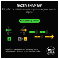 Teclado Razer Tartarus V2 de una mano con interruptores mecha-membrana, 32 teclas programables e iluminación Chroma RGB
