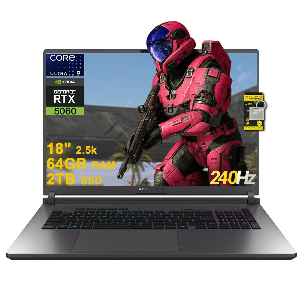 Asus Rog Strix G18 G815 18" Intel 24-Core Ultra 9 275Hx 64Gb Ram 2Tb Ssd Geforce Rtx 5060 Rgb Teclado