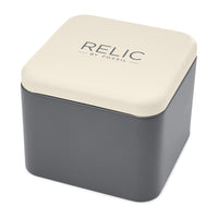 RELIC by Fossil, reloj masculino automático, esfera esqueleto azul, acero inoxidable, resistente al agua hasta 50 metros